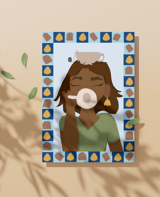 Sipping the Chai Art print