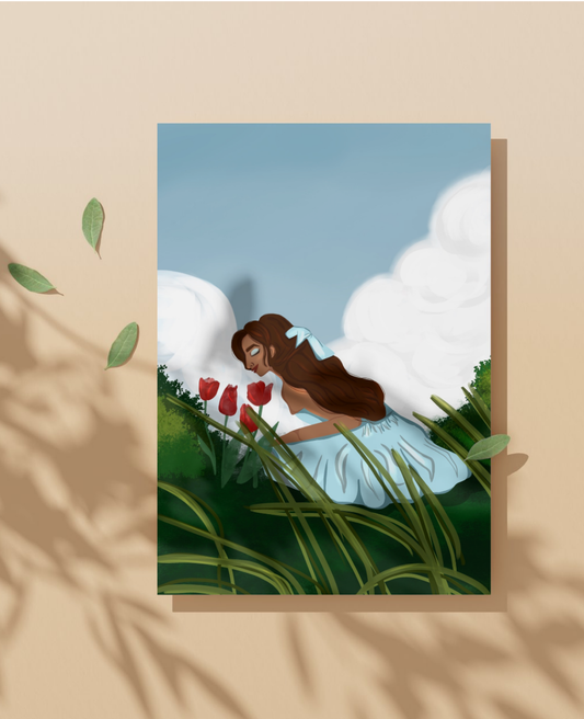 Spring flowers art print