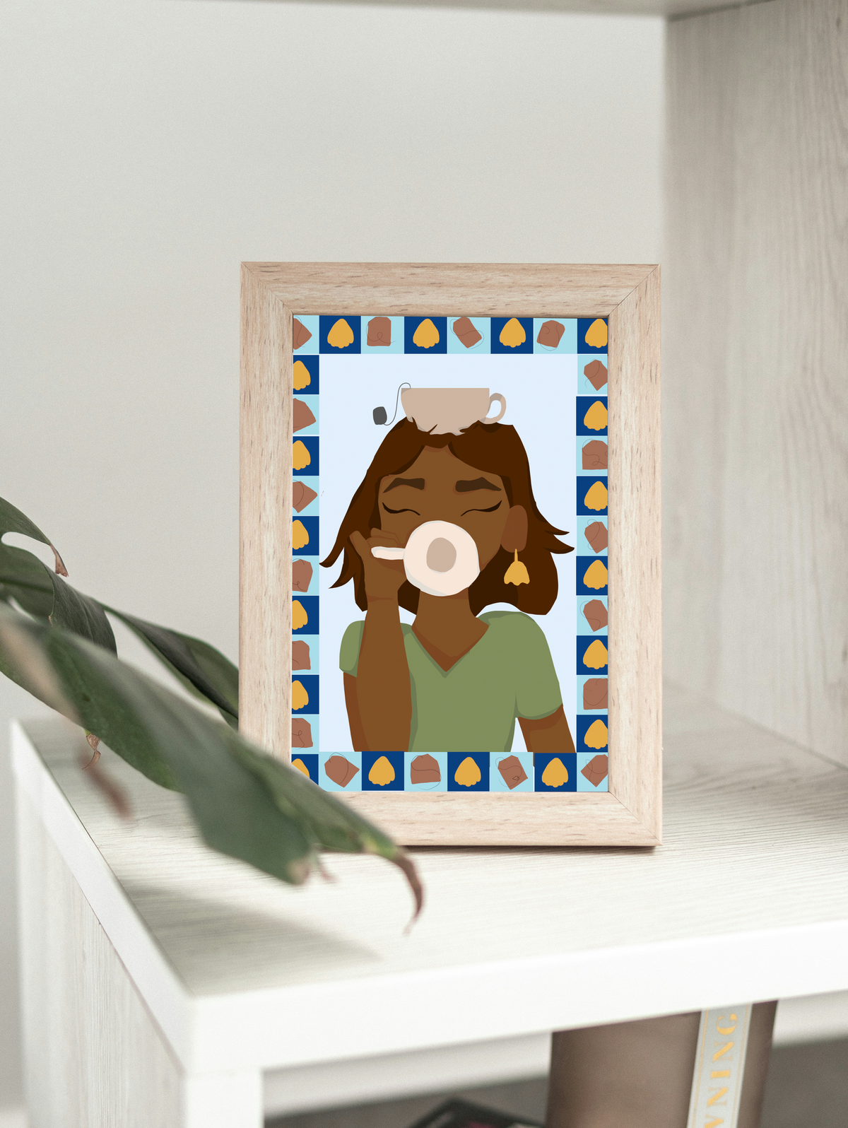 Sipping the Chai Art print