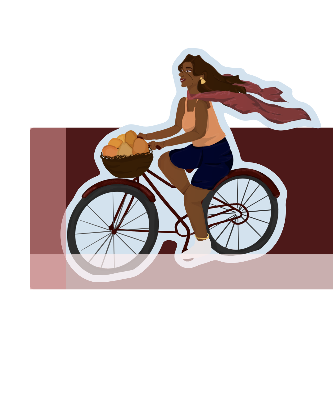 Mango Delivery vinyl Glossy Sticker