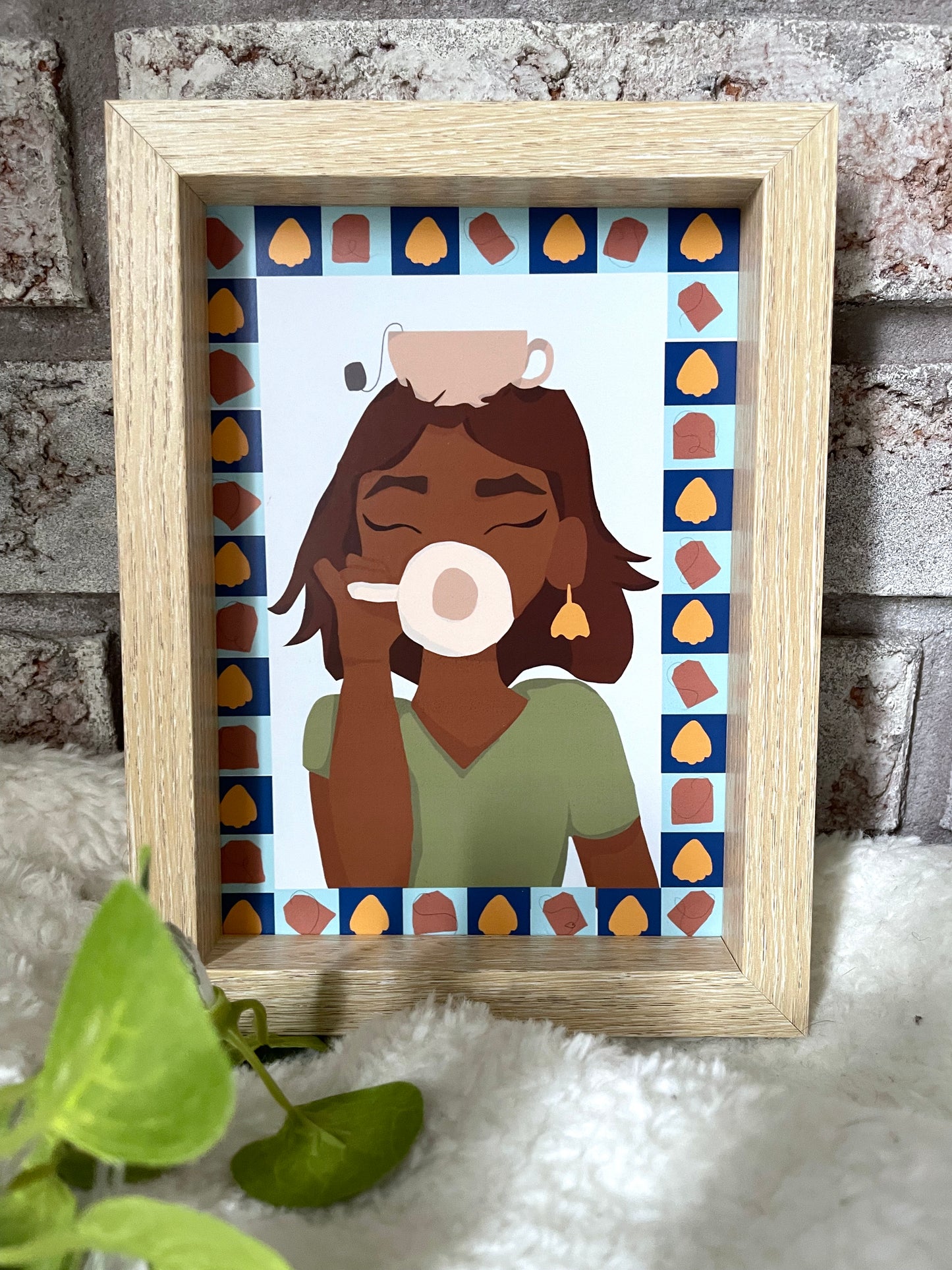 Sipping the Chai Art print