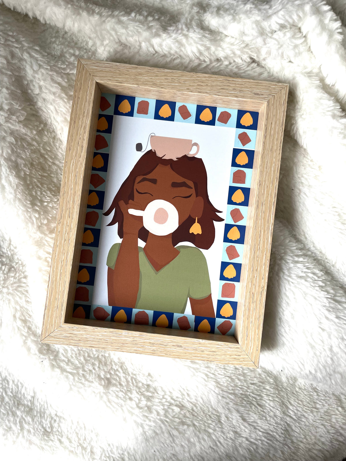 Sipping the Chai Art print