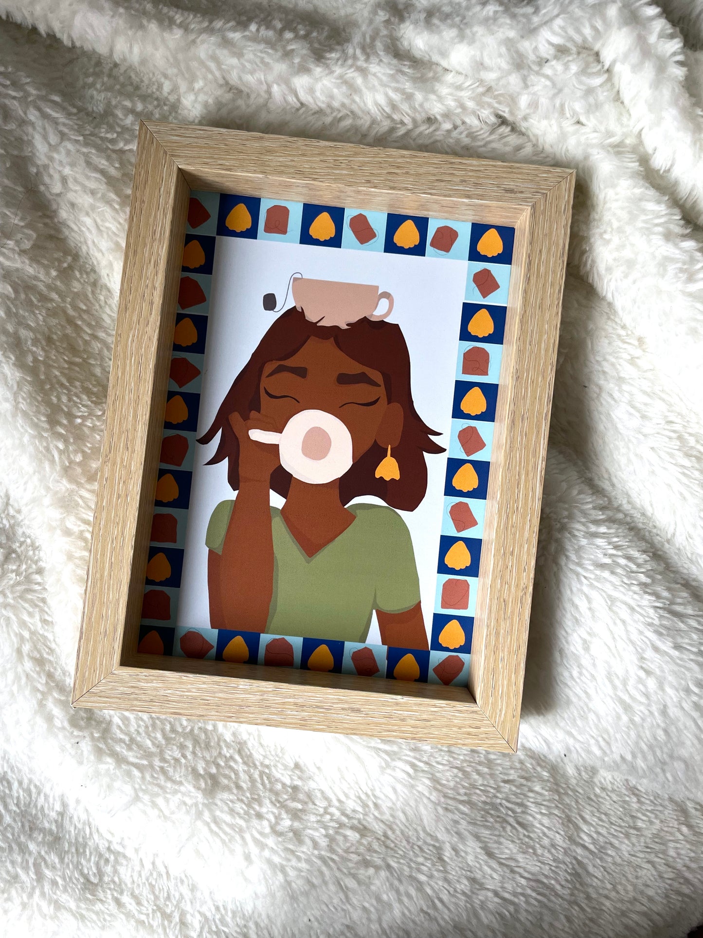 Sipping the Chai Art print